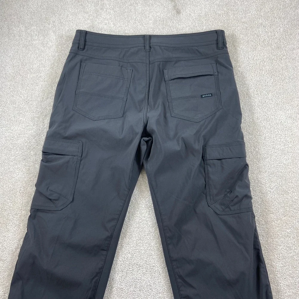 Prana Zion Cargo Pants Mens 36x30 Black Fleece Lined Hiking Outdoor M41173008